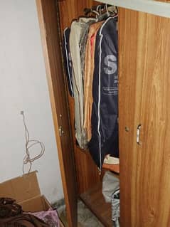 2 Doors Wooden Clothes Almari