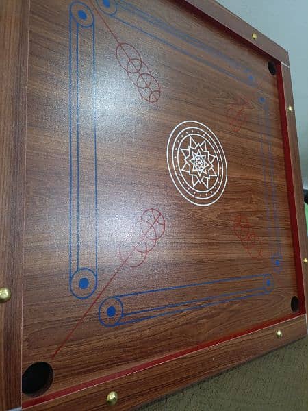 wooden carrom board with piece(03057311715) 5