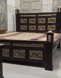 Bridal bed set pure wooden in kasur city