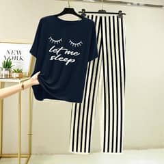 2 pcs Stiched Sleepwear For Women