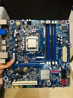 intel core i7 cpu with motherboard and heatsink