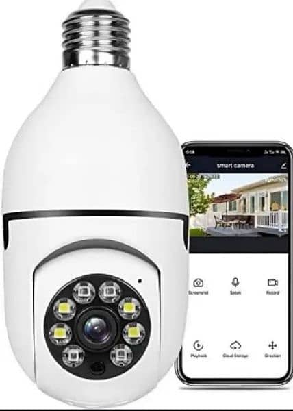 360 degree wifi bulb camera wireless 2