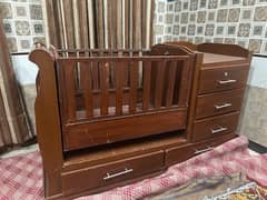 wooden baby cot for sale 0