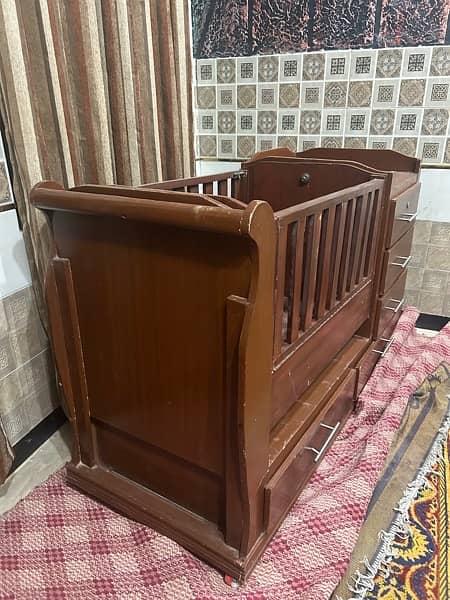 wooden baby cot for sale 1