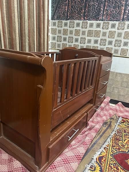 wooden baby cot for sale 3