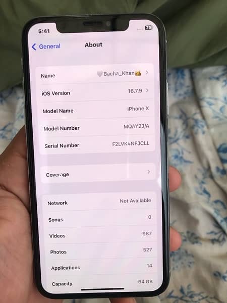 iPhone X 64 GB 9