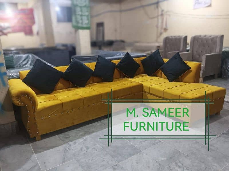 L shape corner sofa set on bumper sale offers 1