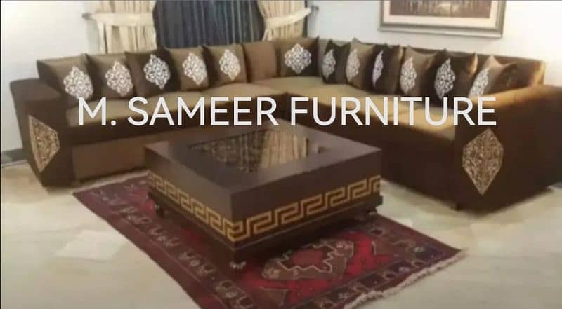 L shape corner sofa set on bumper sale offers 2