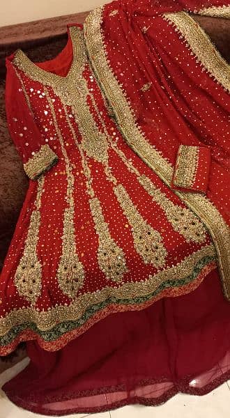 Red Bridal Wedding dress 2