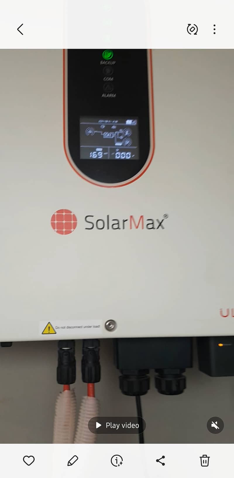 Solar Max inverter, IP:65,PV 9000, single phase, 0