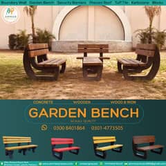 garden Banch table chairs etc.