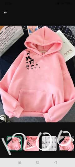 cotton printed hoodie