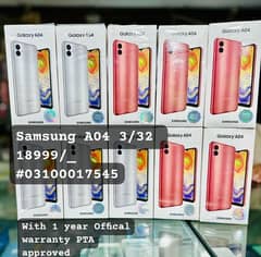 Samsung A04 3/32 Boxpack 1 year warranty PTA Approved COD available