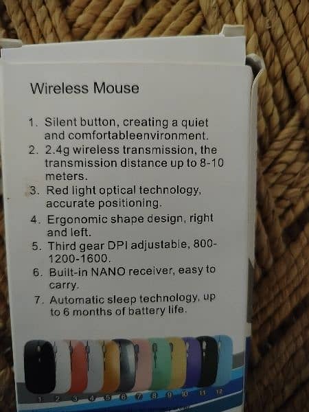 7 inch Keyboard And Mouse Imported Wireless Bluetooth Connected 2