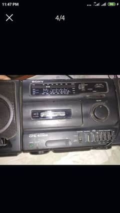 Radio cassette player and recorder