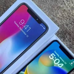 I phone x 256 GB whit box My WhatsApp number 0323,8950463