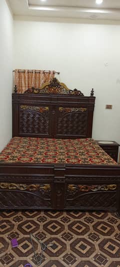 Bed Set 2Side&DressingTable-King Size Bed-Wooden Bed-chinoti Furniture