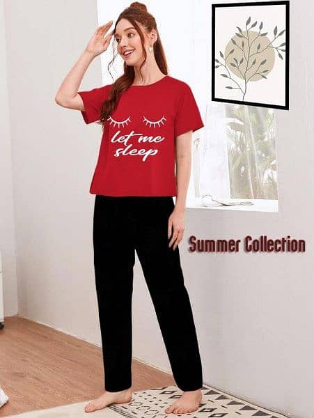 2 Pcs Stitched Sleepwear For Women 1