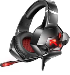 Wired Over Ear Gaming Headphones with Noise Cancelling Mic, 40mm Drive