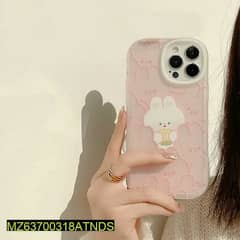 i phone Back case Only. cute pink Rabbits Design