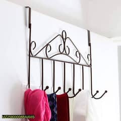 Over Door Metal Hanger Stand With 7 Hooks
•  Overdoor Organizer Rack 0