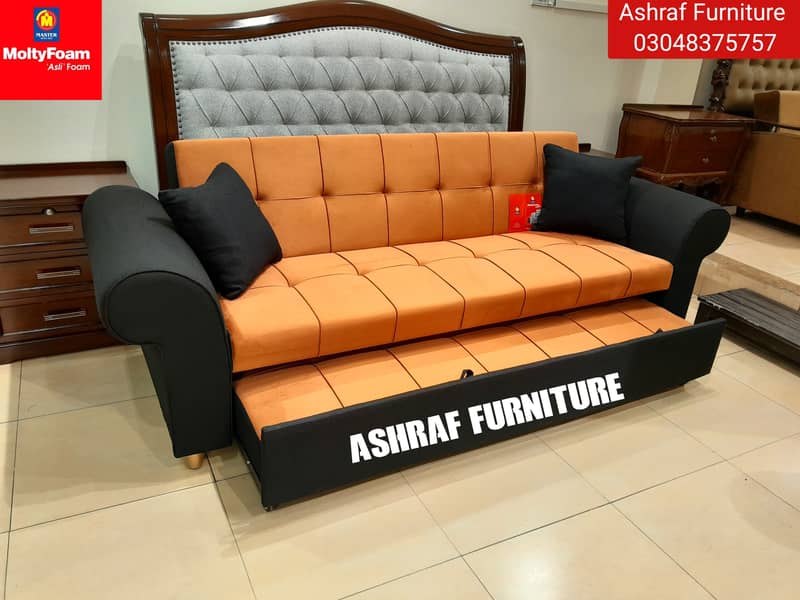 Double bed/Sofa cum bed/Double cumbed/Sofa/L Shape/Combed/Centre table 6