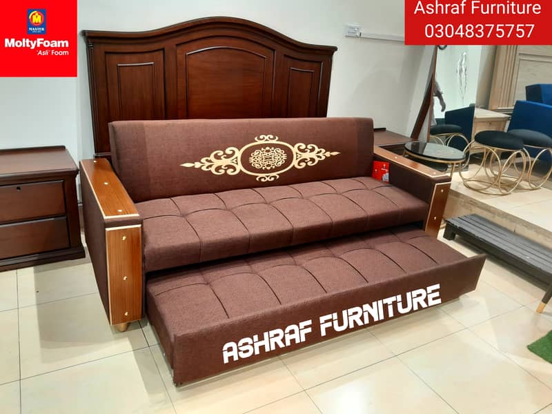 Double bed/Sofa cum bed/Double cumbed/Sofa/L Shape/Combed/Centre table 11