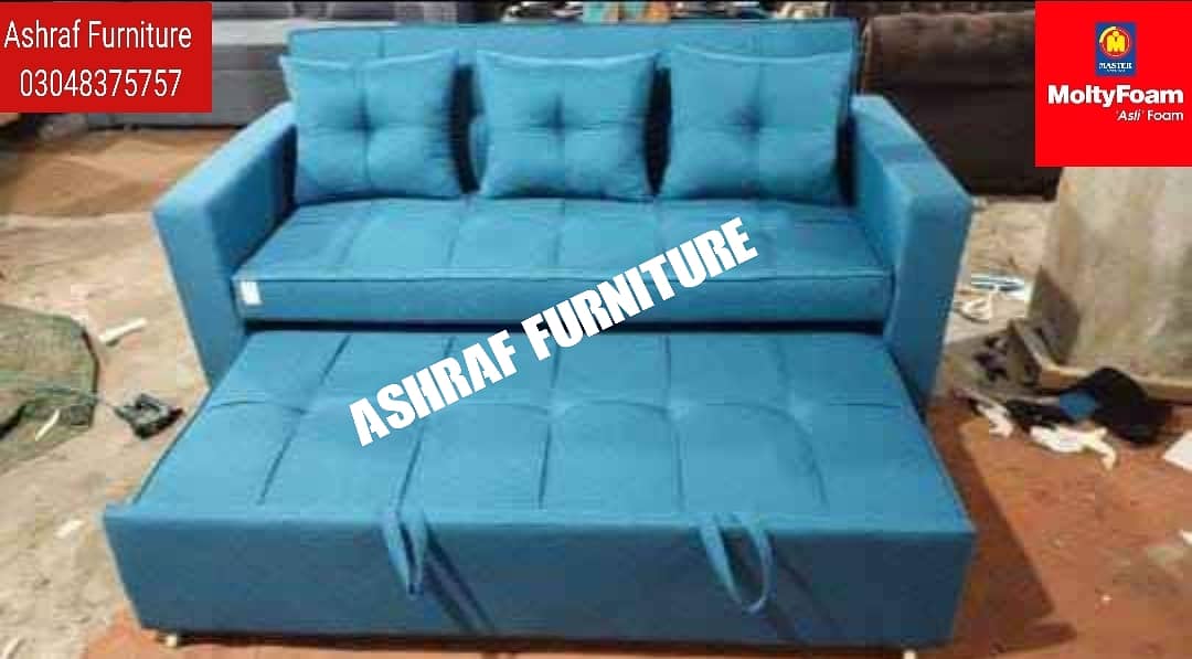 Double bed/Sofa cum bed/Double cumbed/Sofa/L Shape/Combed/Centre table 17