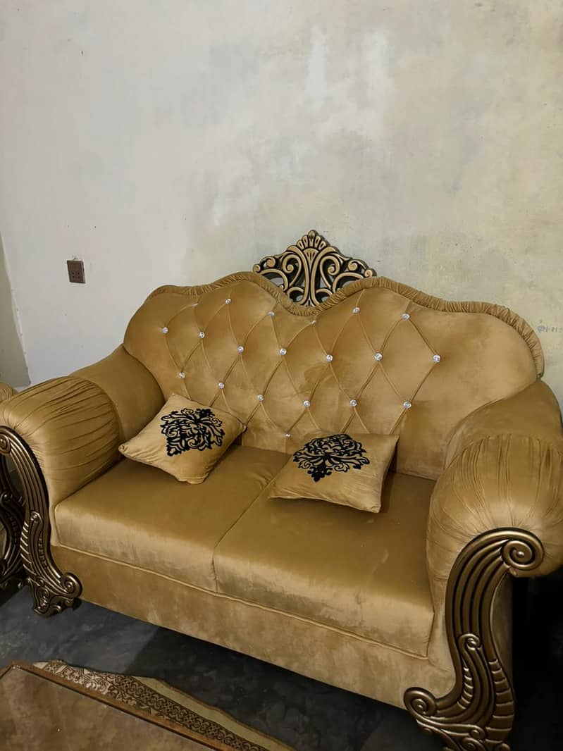 Sofa set / 6 seater sofa / siz seater sofa /luxury sofa & center table 4