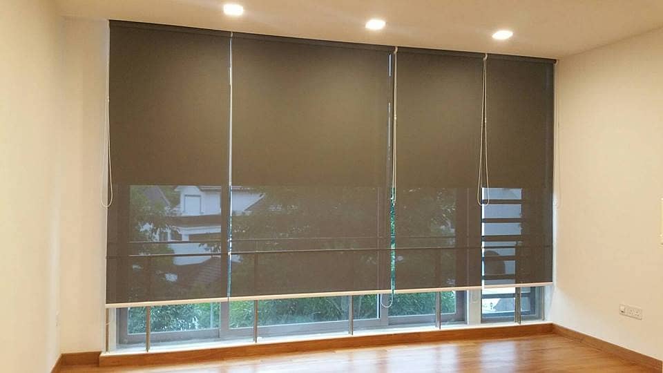 roller blinds window blinds mini heat block save ac cooling in Lahore 5