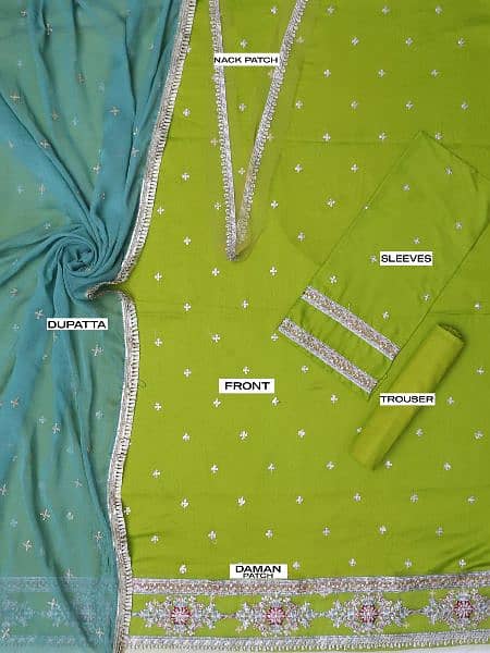 3pc fabric Lawn 2