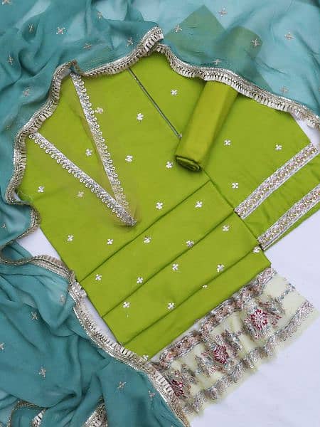 3pc fabric Lawn 3