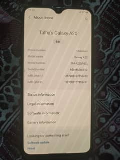 Samsung galaxy A20