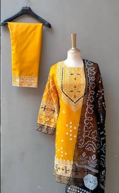 woman's stitched katan silk