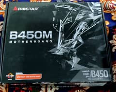 AMD B450M Biostar New Motherboard Slightly 20 Days  Used.