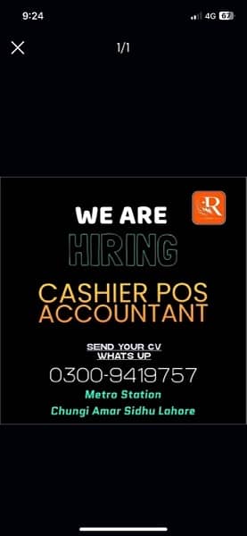 Cashier|Accountant|It Manager|Floor Manager|Data Entry|Salemen 0