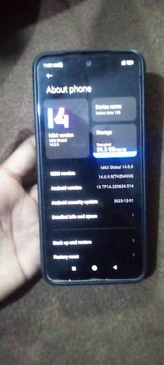 Redmi note 12s.   ram 8gb 256gb room