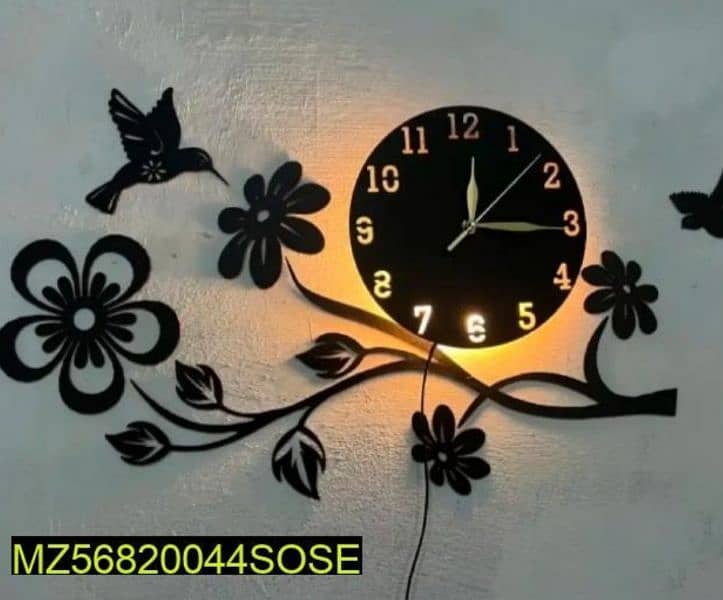 Analogue  Wall Clock With Light 2