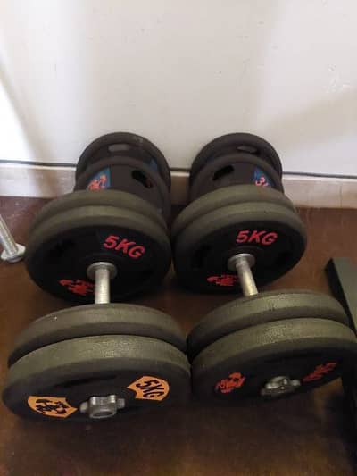 Gym dumbells And Gym Plates For Sale