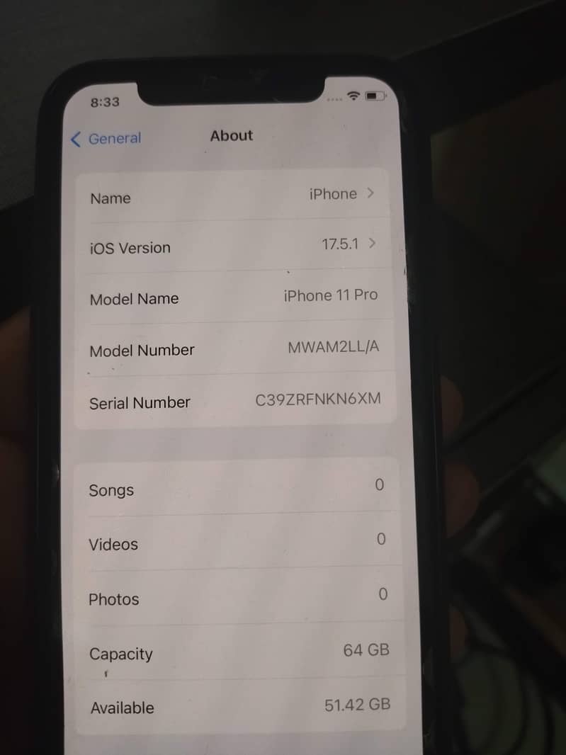 iPhone 11 Pro Non PTA 64 GB Battery 80% Location Johar for 83k 3