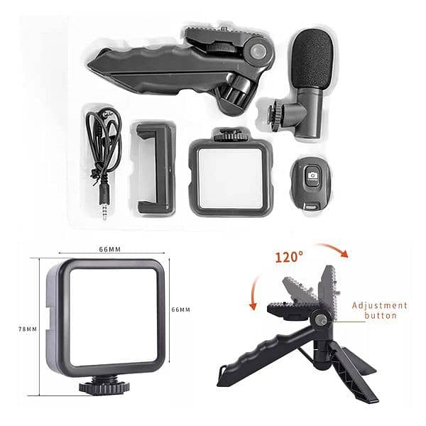 Ay-49 Video Making Tripod Kit For Vlogging 5