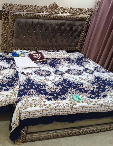 Wooden Bed For Sale 1