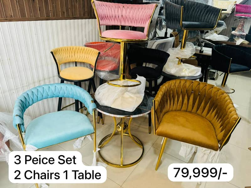 Imported Chairs / Stool / Golden Chairs / Kitchen Bar Stool 4