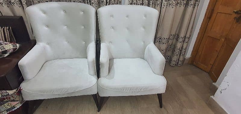 Sofa Chairs full cushioned with wooden legs 1