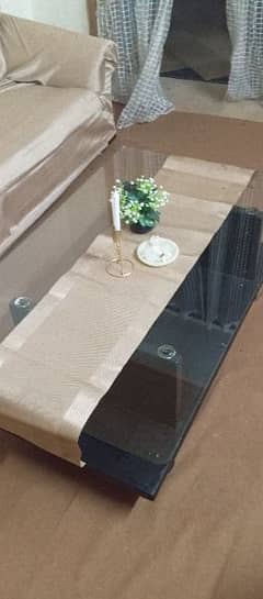 centre table with glass top