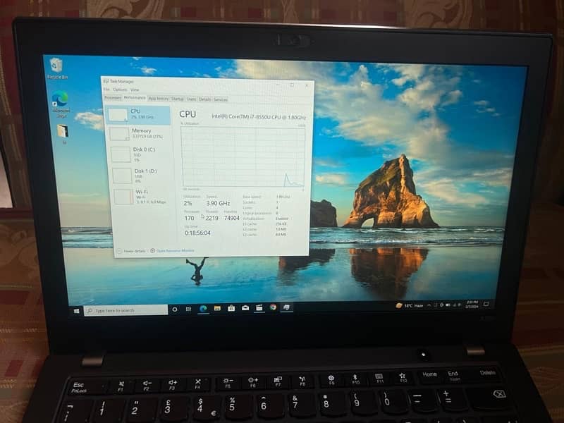 Core i7 8th 10th Gen Laptop 8/256 16/512 Lenovo Thinkpad x280 E590 4