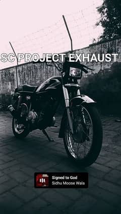 SC PROJECT EXHAUST for 70 and 125 with complete fitting 0