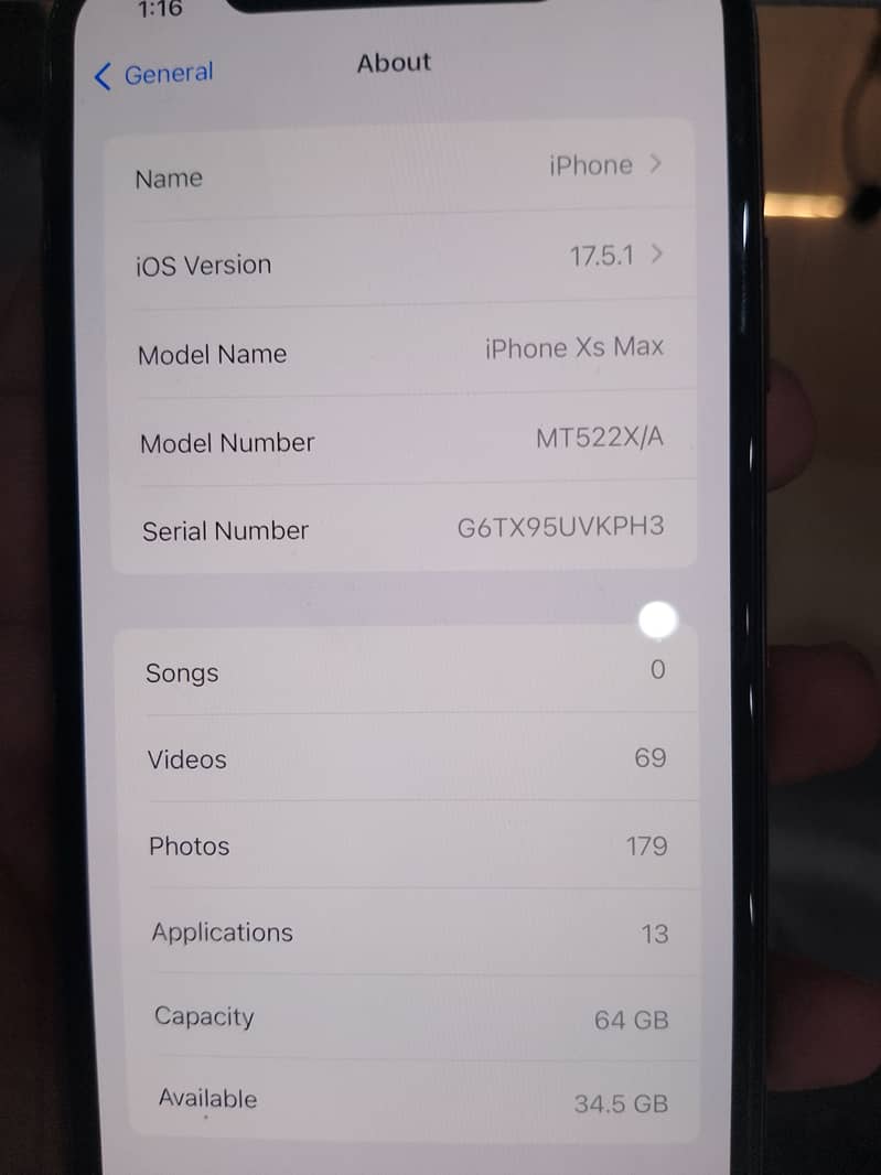 Iphone Xs max 64 Gb non pta 3