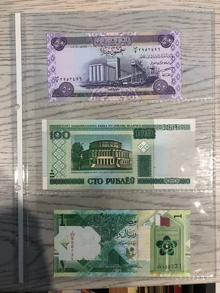 banknotes / currency notes holding sheets 1