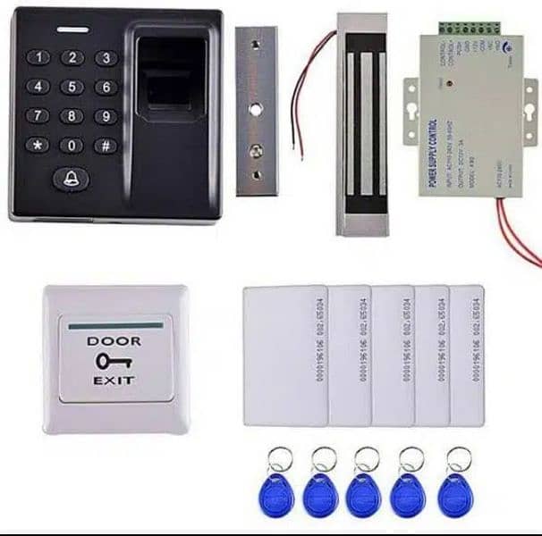 fingerprint electric magnetic door lock access control system 0